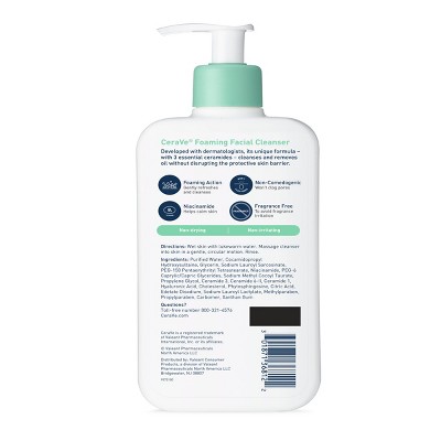 CERAVE FOAMING FACIAL CLEANSER 355ml (USA)