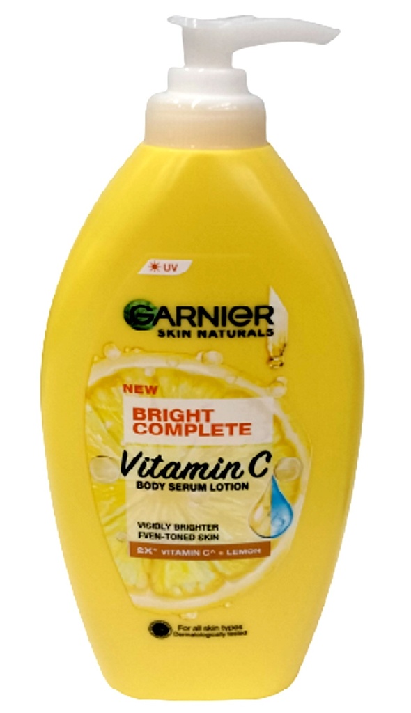 GARNIER SKIN NATURALS NEW BRIGHT COMPLETE VITAMIN C BODY LOTION 400ml