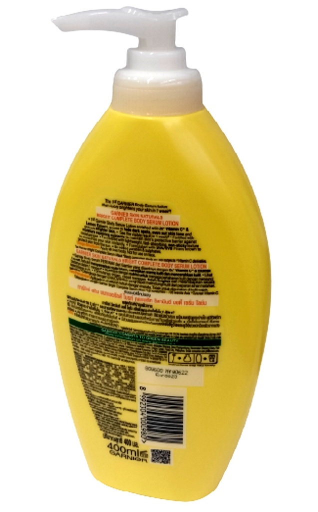 GARNIER SKIN NATURALS NEW BRIGHT COMPLETE VITAMIN C BODY LOTION 400ml