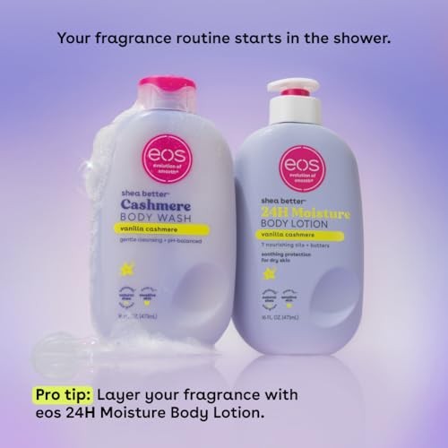 EOS SHEA BETTER CASHMERE BODY WASH(VANILLA CASHMERE)16FL.OZ 473ML