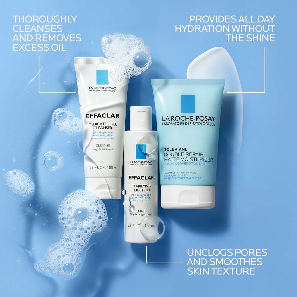 LA ROCHE-POSAY EFFACLAR DAILY ACNE ESSENTIALS KIT 300ML