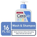 CERAVE BABY WASH & SHAMPOO 16fl.oz 473ML