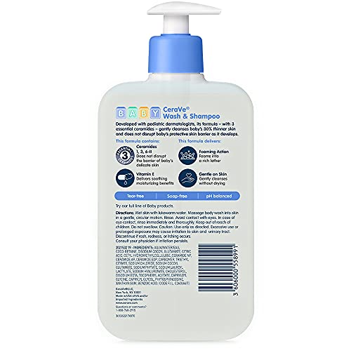CERAVE BABY WASH & SHAMPOO 16fl.oz 473ML