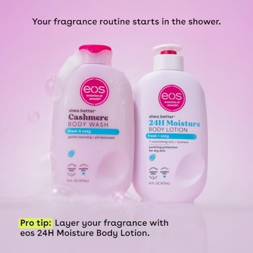 EOS SHEA BETTER CASHMERE BODY WASH(FRESH + COZY) 16FL.OZ 473ML