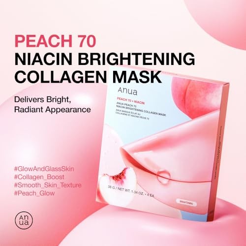 ANUA PEACH 70 + NIACIN BRIGHTENING COLLAGEN MASK (38G)