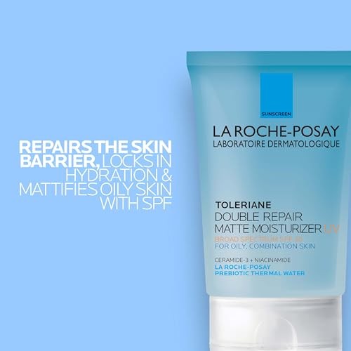 LA ROCHE-POSAY OILY SKIN INNOVATION TOLERIANE DOUBLE REPAIR MATTE MOISTURIZER  UV 100 ML ( BROAD SPECTRUM SPF 30 )