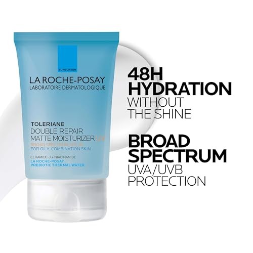 LA ROCHE-POSAY OILY SKIN INNOVATION TOLERIANE DOUBLE REPAIR MATTE MOISTURIZER  UV 100 ML ( BROAD SPECTRUM SPF 30 )