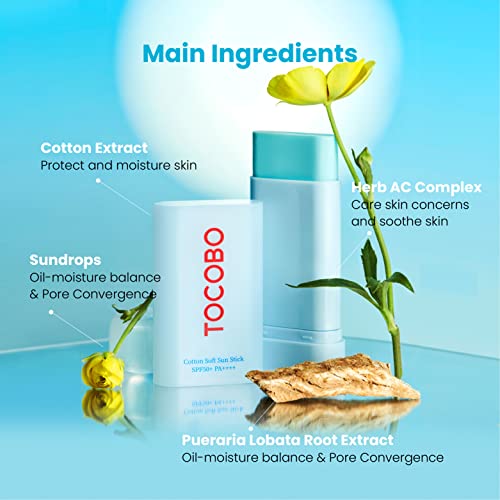 TOCOBO COTTON SOFT SUN STICK SPF50+ PA++++ 19g 0.67oz
