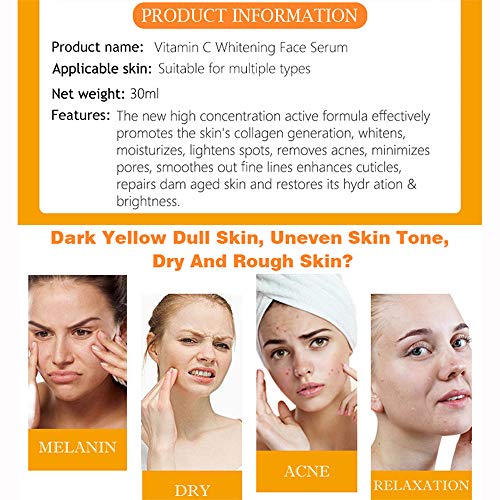 DISAAR VITAMIN C WHITENING FACE SERUM (HYALURONIC)