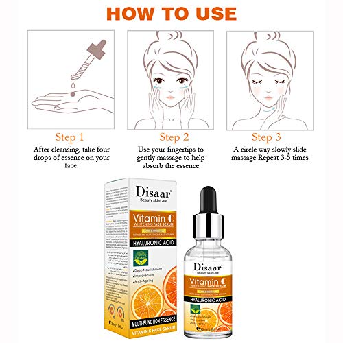 DISAAR VITAMIN C WHITENING FACE SERUM (HYALURONIC)