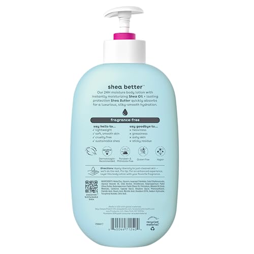 EOS SHEA BETTER 24H MOISTURE BODY LOTION (FRAGRANCE-FREE) 473ml