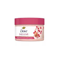 DOVE POMEGRANATE SEED & SHEA BUTTER EXFOLIATING BODY POLISH (DEEP PINK) 298ml