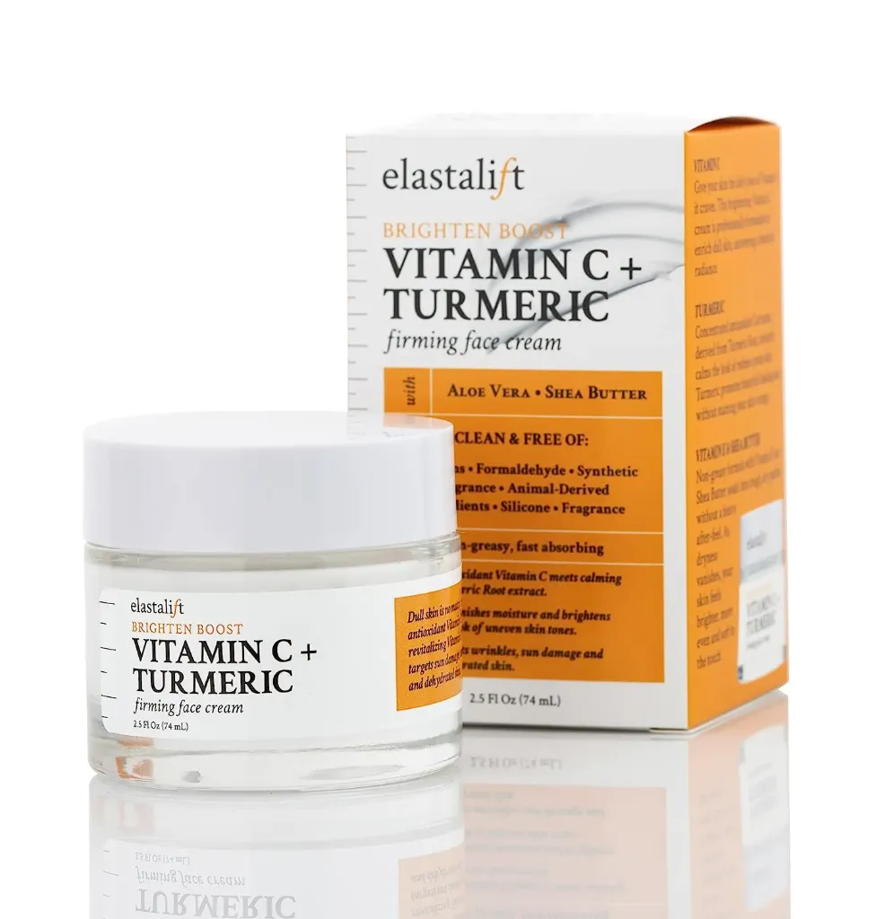 ELASTALIFT BRIGHTEN BOOST VITAMIN C+TUMERIC FIRMING FACE CREAM 74ML