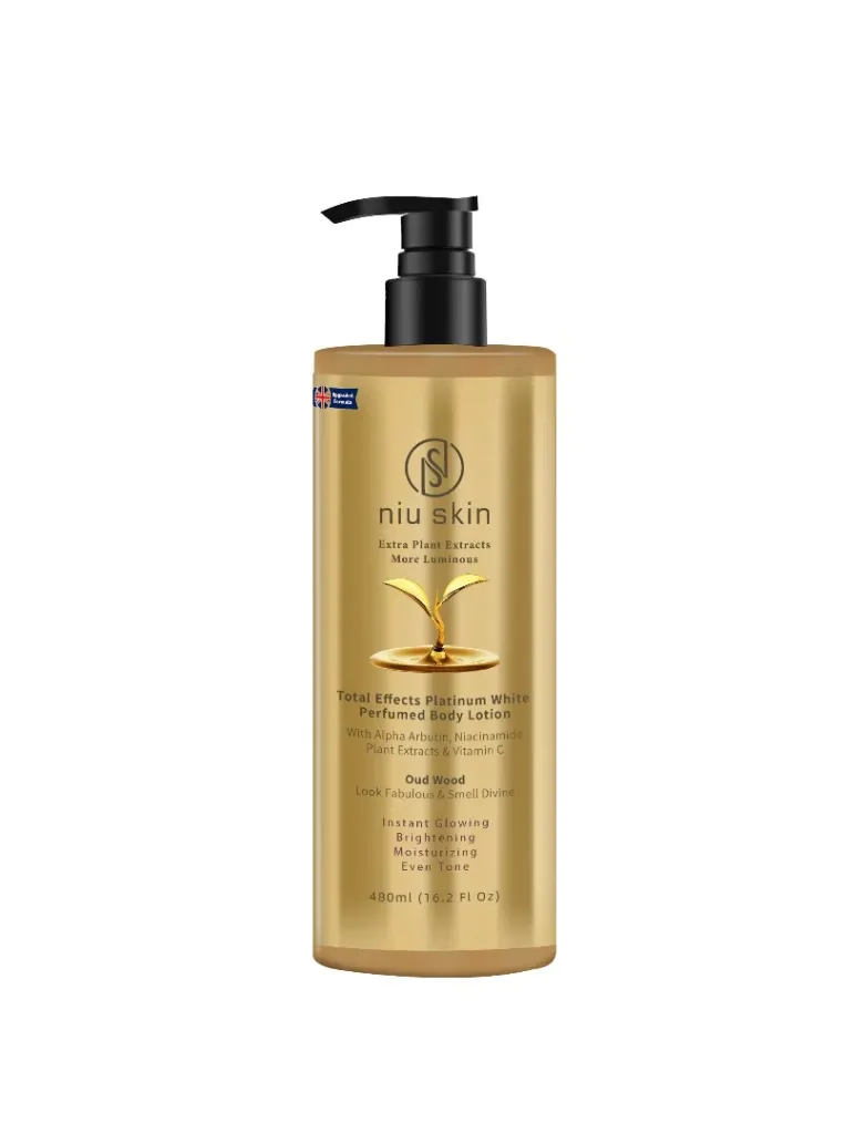 NIU SKIN EXTRA PLANT EXTRACTS MORE LUMINOUS BODY LOTION (OUD WOOD) 480mL