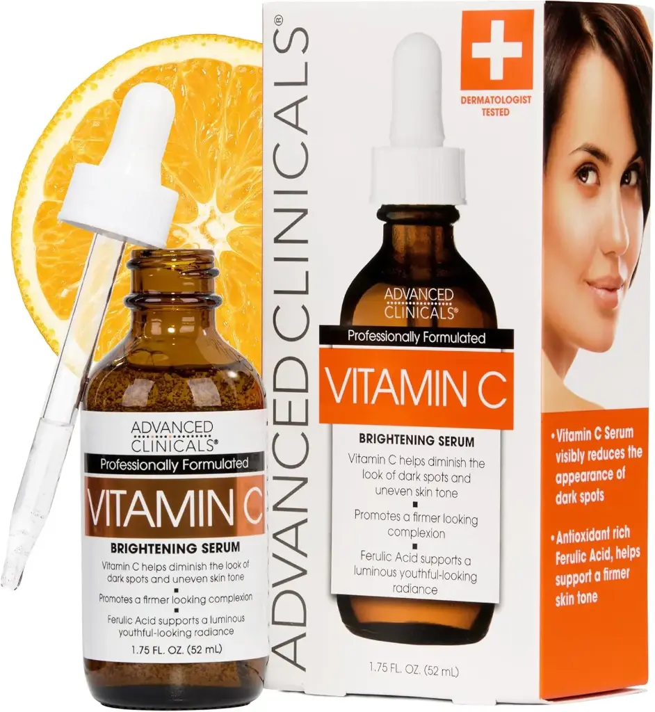 ADVANCED CLINICALS VITAMIN C SERUM 52mL-Brightening & Anti-Aging Face Serum