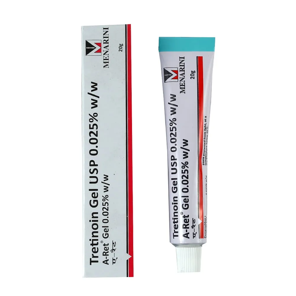 0.025% MENARINI TRETINOIN GEL USP w/w FACIAL TREATMENT GEL