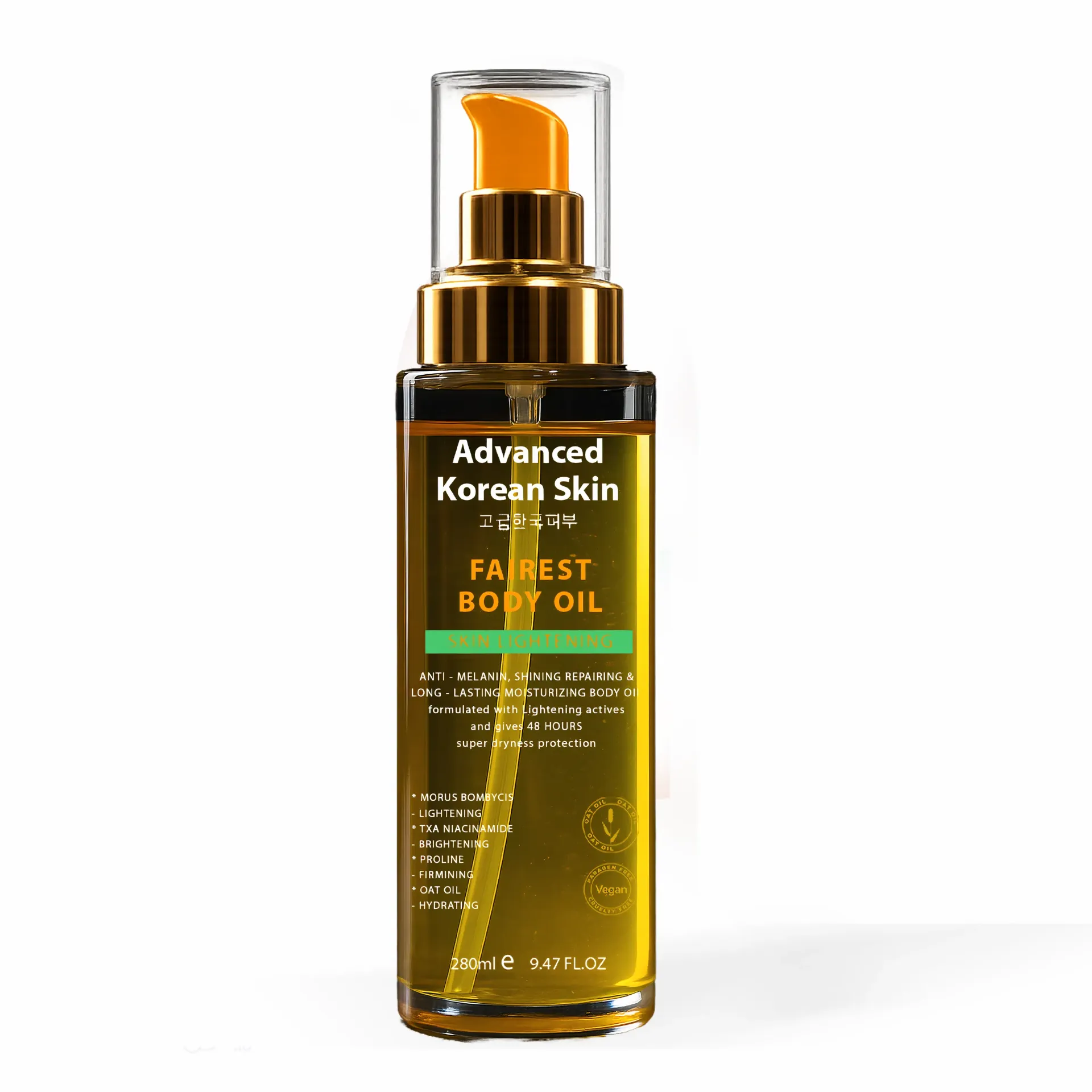 ADVANCED KOREAN SKIN FAIREST BODY OIL 280M– Brightening & Glow Enhancing Moisturizing Body Oil