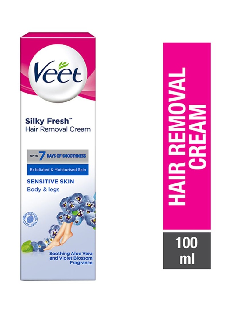 VEET SILKY FRESH HAIR REMOVAL CREAM FOR SENSITIVE SKIN 100ML