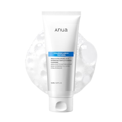 ANUA HYALURONIC ACID 8+ PANTHENOL HYDRATING GENTLE FOAMING CLEANSER 150ML/5.07 FL. OZ