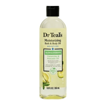 DR TEAL'S GLOW & HYDRATE CERAMIDE & AVOCADO BODY OIL 260ML
