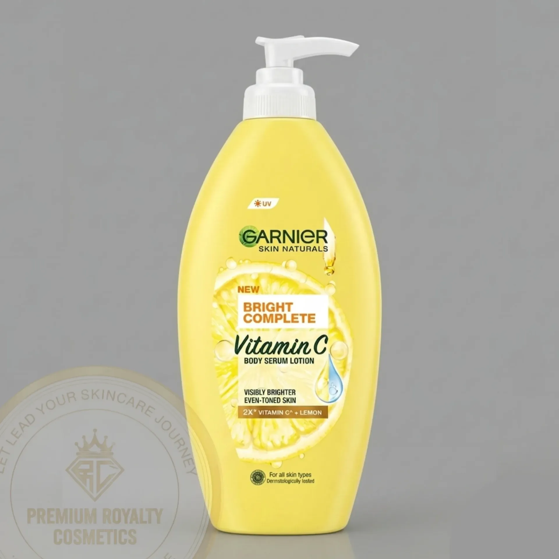 GARNIER SKIN NATURALS NEW BRIGHT COMPLETE ( VITAMIN C ) BODY SERUM LOTION 400mL