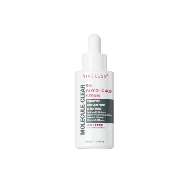 NINELESS MOLECULE-CLEAR 5% GLYCOLIC ACID SERUM 30ML