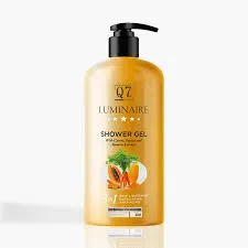 Q7 PARIS LUMINAIRE [ SHOWEL GEL ] With Carrot, Papaya and Tumeric Extracts | 3-in-1( Skin Lightening Exfoliating Anti-Aging 1000mL