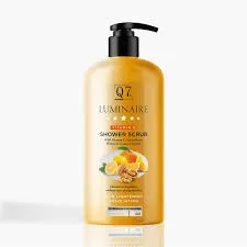 Q7 PARIS LUMINAIRE [ VITAMIN C ]- SHOWER SCRUB | With Vitamin C, Glutathione, Walnut & Lemon Complex ( Skin Lightening Exfoliating ) 1000mL