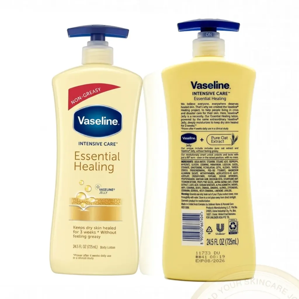 VASELINE INTENSE CARE ESSENTIAL HEALING BODY LOTION 725mL ( SHORT - DATE EXPIRY: AUG. 2026 )