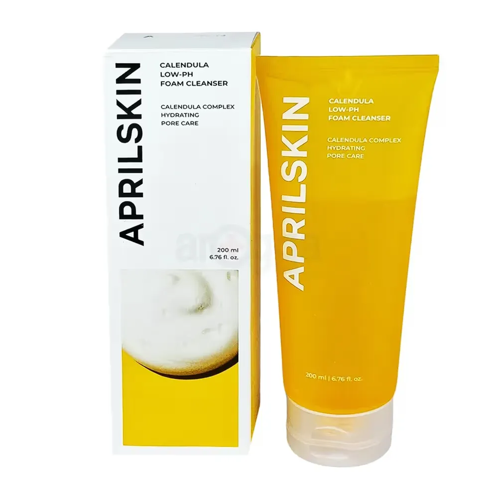 APRILSKIN CALENDULA LOW pH FOAMING CLEANSER 200mL ( EXPIRY DATE: 29th / December / 2026 )