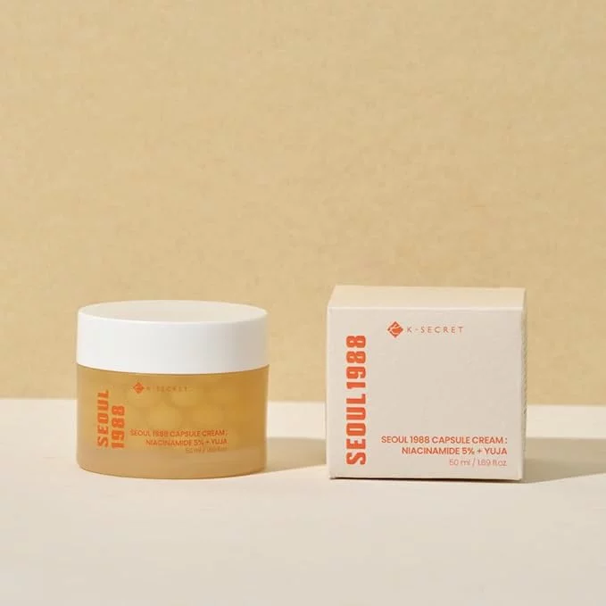 K-SECRET SEOUL 1988 ( CAPSULE CREAM ) 50mL 5% NIACINAMIDE AND Yuzu (Yuja)