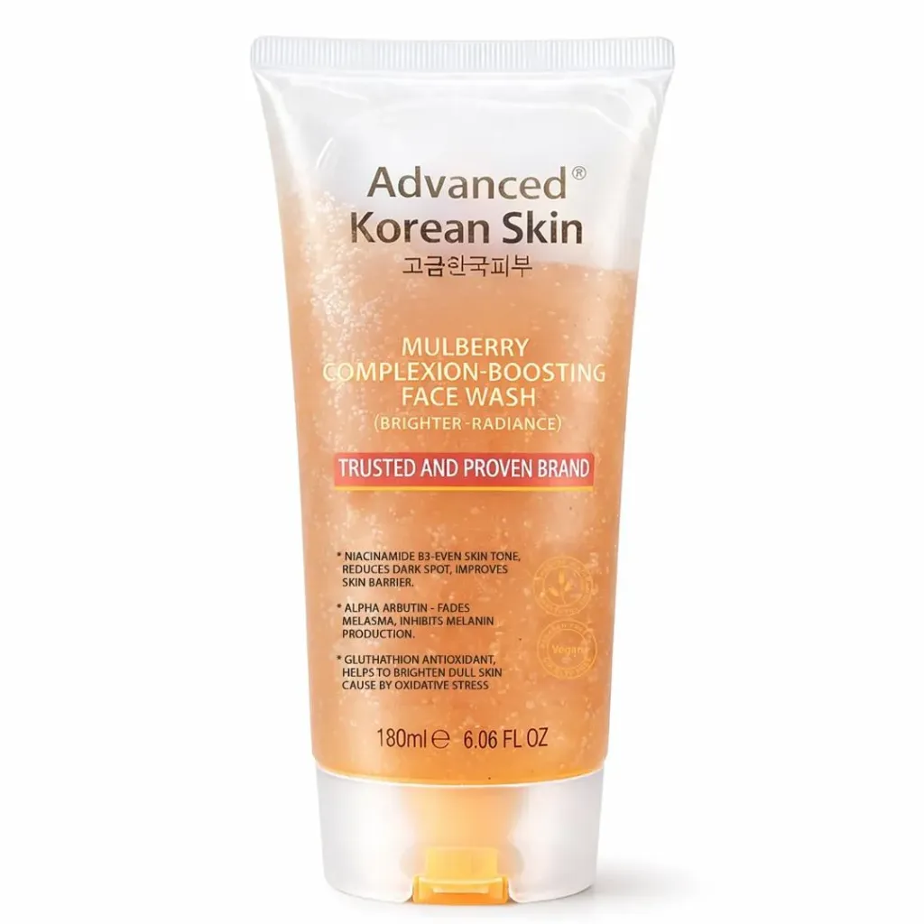 ADVANCED KOREAN SKIN MULBERRY COMPLEXION-BOOSTING FACE WASH (BRIGHTER-RADIANCED) 180ML 6.06fl.oz