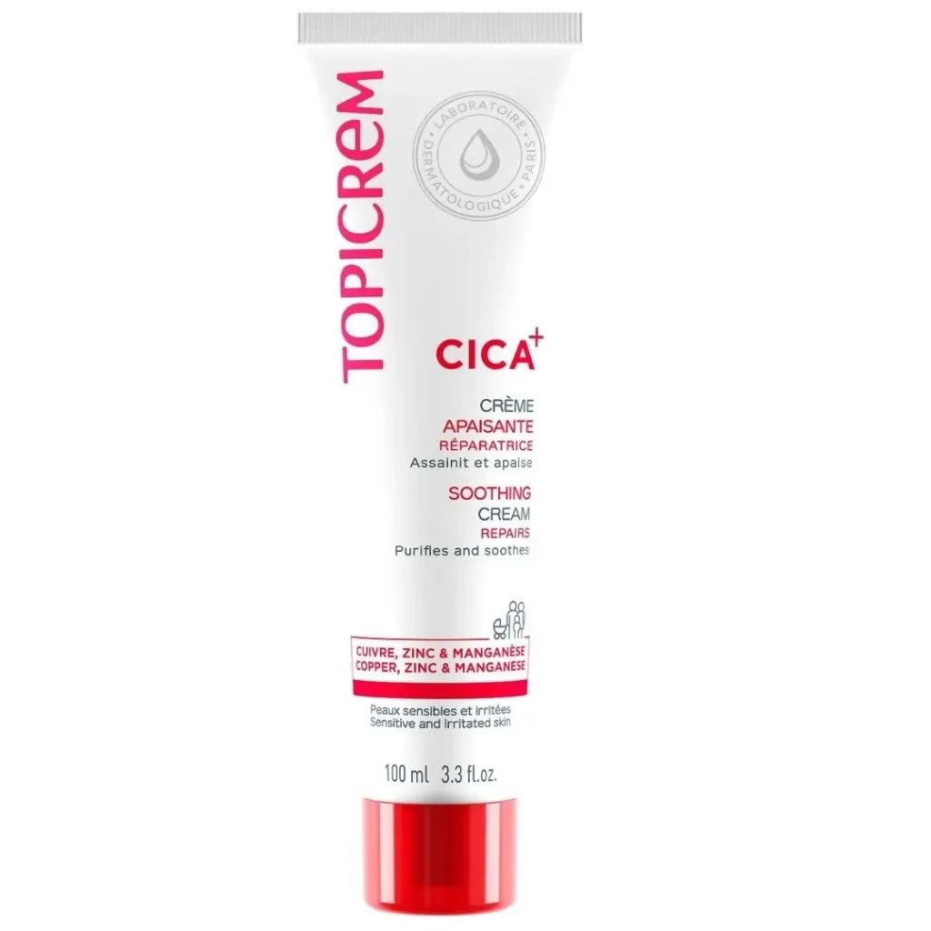 TOPICREM CICA+ SOOTHING CREAM REPAIRS 100mL 3.3fl.oz