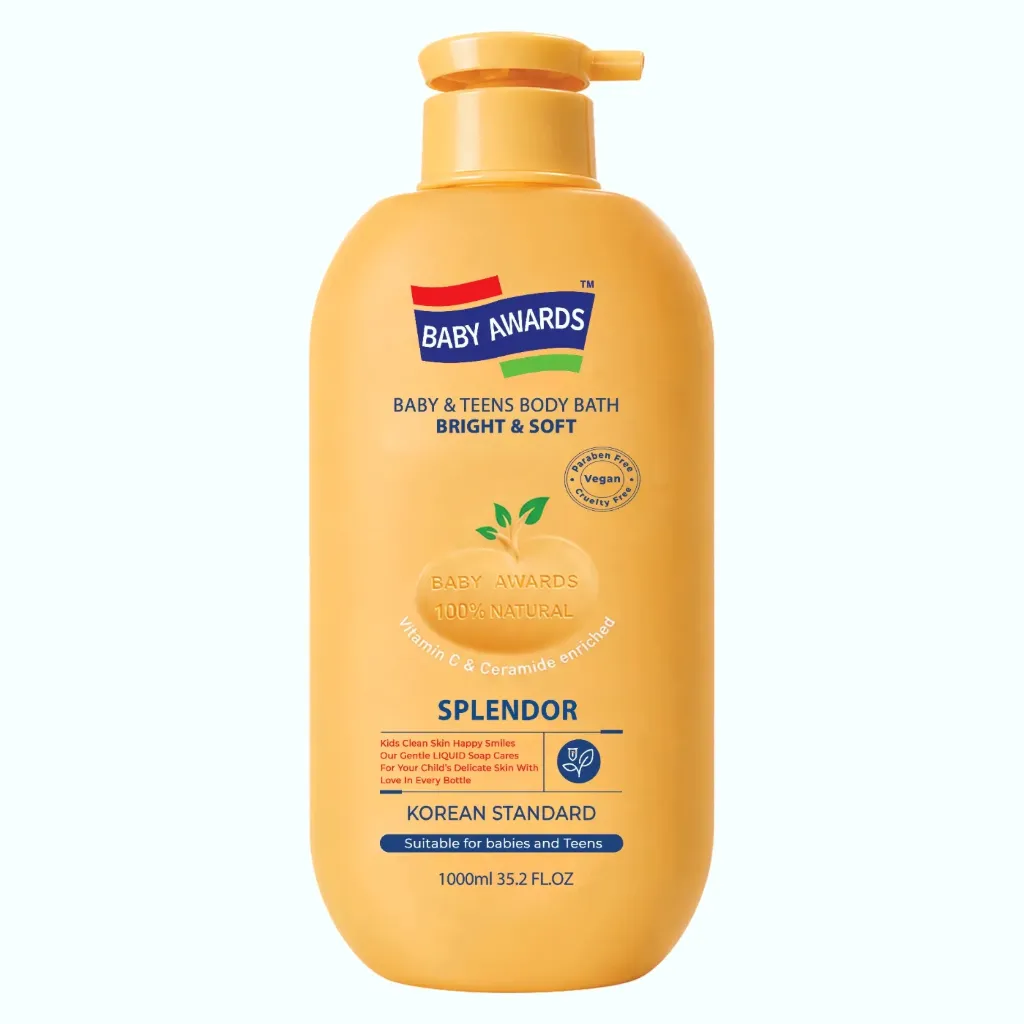 BABY AWARDS SPLENDOR BRIGHT & SOFT BABY AND TEENS BODY BATH ENRICHED WITH VITAMIN C & CERAMIDE 1000ml 35.2fl.oz