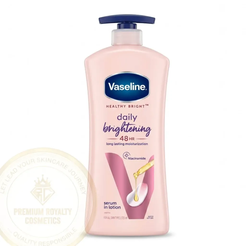 VASELINE HEALTHY BRIGHT DAILY BRIGHTENING   ( 48HR ) SERUM IN LOTION - [ Long Lasting Moisturization ] 725mL