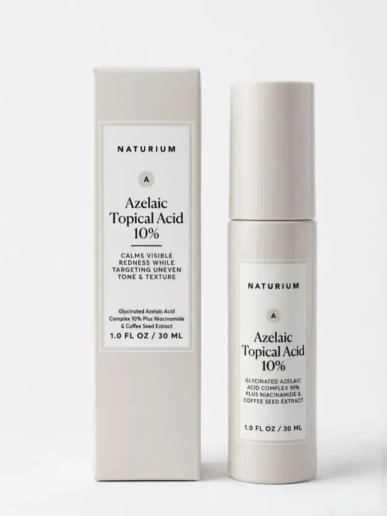 NATURIUM [ Azelaic Topical Acid 10% ] | Calms Visible Redness While Targeting Uneven Tone & Texture ( 30mL )