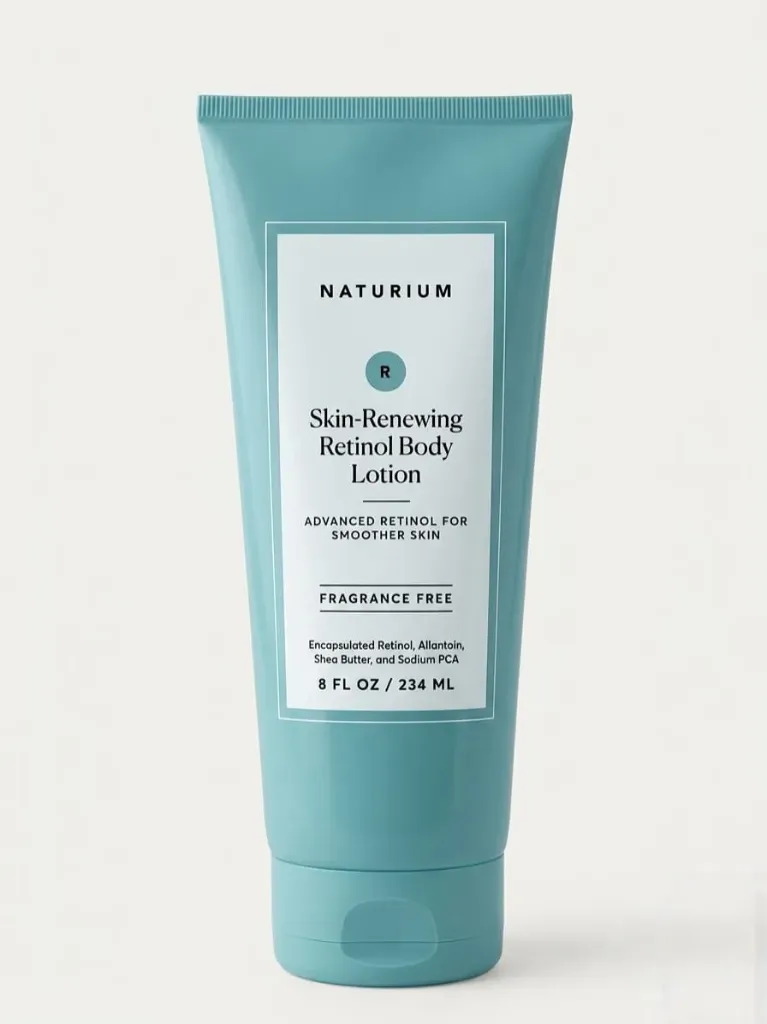 NATURIUM [ Skin-Renewing Retinol Body Lotion ] | Advanced Retinol For Smoother Skin | FRAGRANCE FREE ( 234mL )