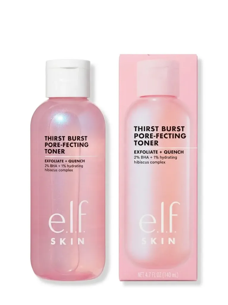 ELF SKIN [ THIRST BURST PORE - FECTING TONER ] | Exfoliate + Quench 2% BHA + hydrating hibiscus complex ( 140mL )