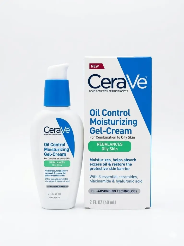 CERAVE [ Oil Control Moisturizing Gel-Cream ] For Combination to Oily Skin - REBALANCES OILY SKIN | OIL-ABSORBING TECHNOLOGY - ( 60mL )