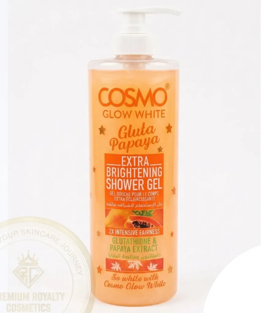 COSMO GLOW [ Gluta Papaya ] Extra Brightening SHOWER GEL | Glutathione & Papaya Extract ( 1000mL )
