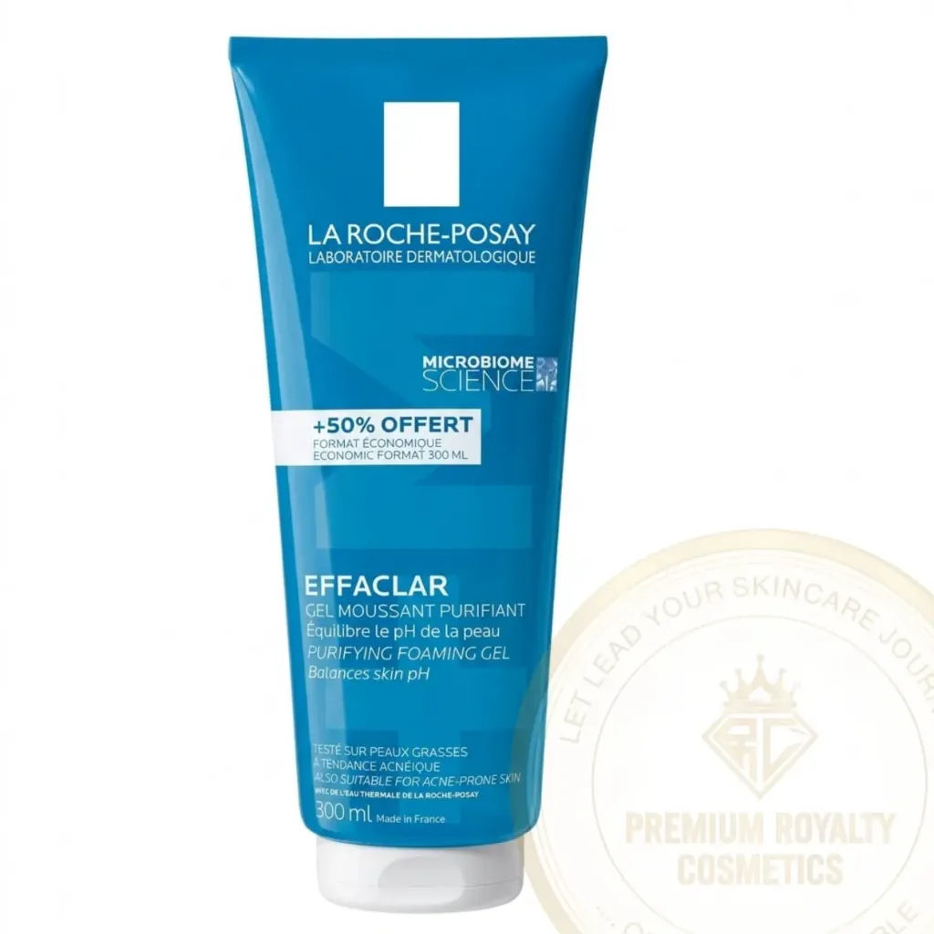 LA ROCHE-POSAY [ EFFACLAR PURIFYING FOAMING GEL ] - Also Suitable For Acne-Prone Skin | +50% OFFERT Economic Format ( 300mL )
