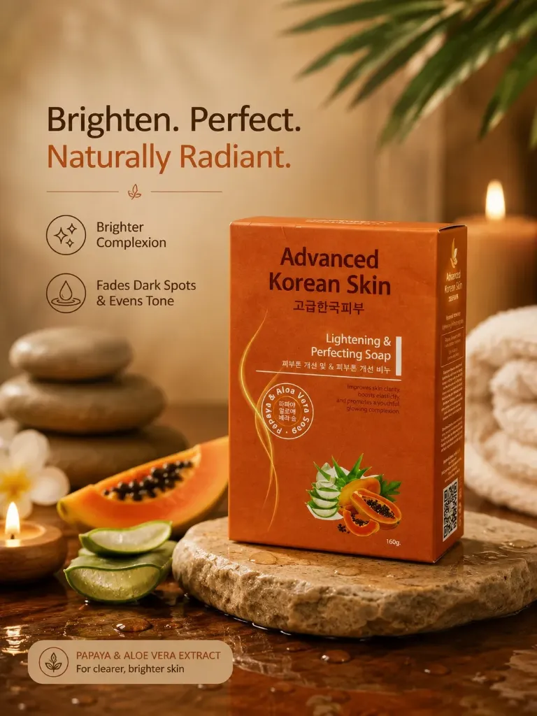 Advanced Korean skin Bar Soap (Papaya)