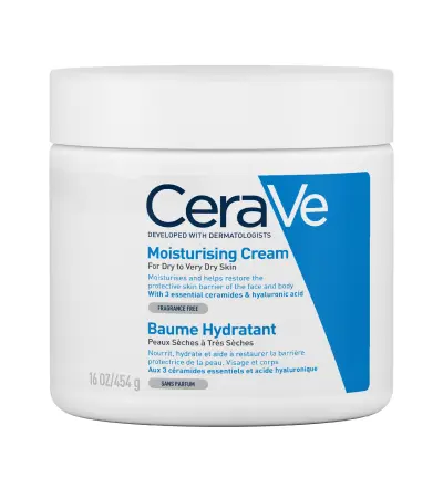 CERAVE MOISTURISING CREAM FOR DRY TO VERY DRY SKIN ( BAUME HYDRATANT ) 454g-Acne Control, Redness Relief & Brightening Treatment