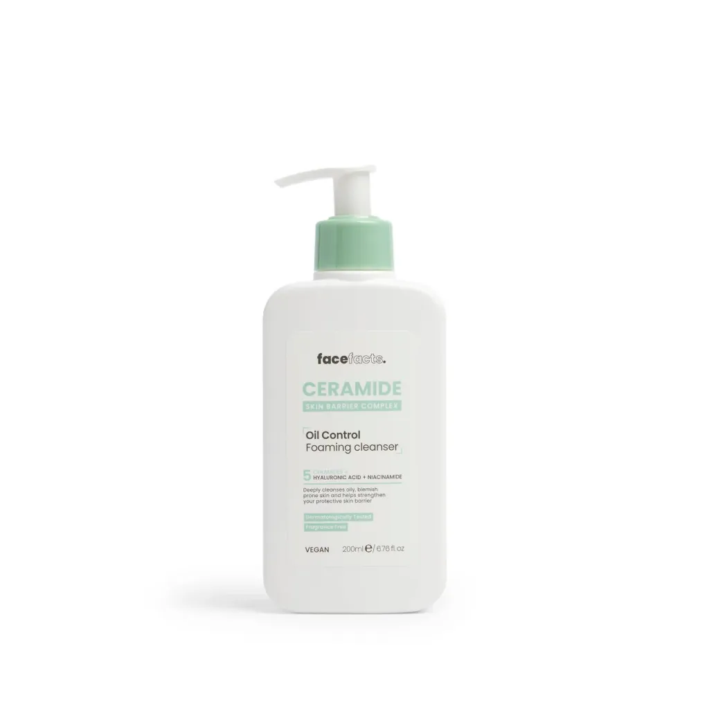 FACEFACTS CERAMIDE OIL CONTROL FOAMING CLEANSER 200mL