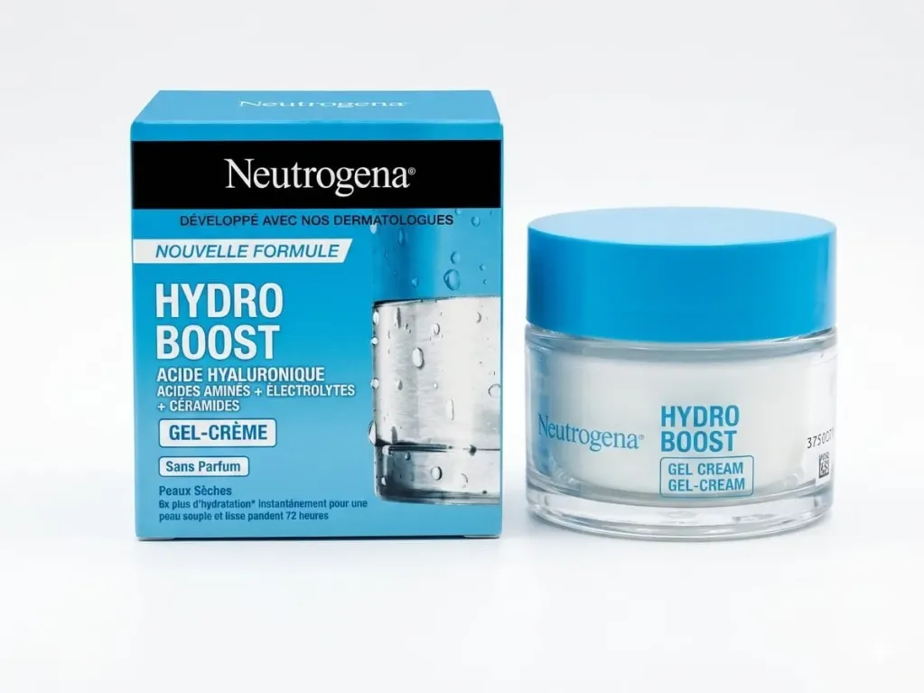 NEUTROGENA [ HYDROBOOST HYALURONIC ACID GEL CREAM ] Fragrance-Free | Amino Acids + Electrolytes + Ceramides ( FRANCE ) 50mL