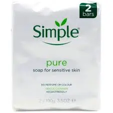 SIMPLE PURE SOAP FOR SENSITIVE SKIN 2*100G