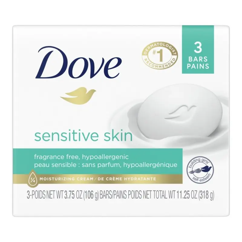DOVE CREAM BAR SENSITIVE SKIN BAR SOAP 106G (USA)