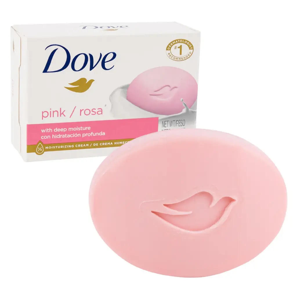 DOVE CREAM BAR PINK / ROSA BEAUTY BAR WITH DEEP MOISTURE 113G (USA)