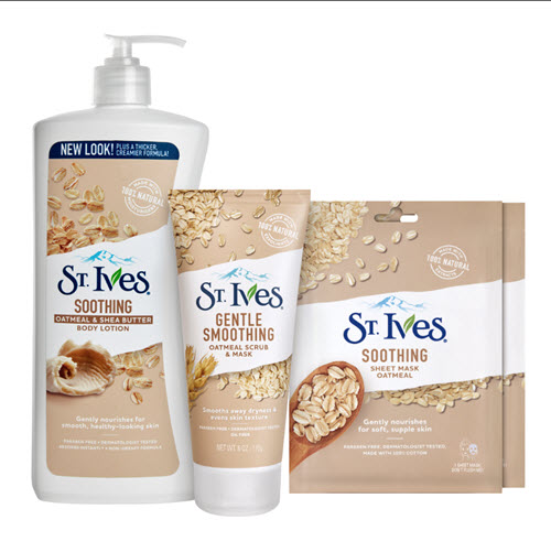 ST IVES SOOTHING BODY LOTION WITH OATMEAL & SHEA BUTTER 621ML