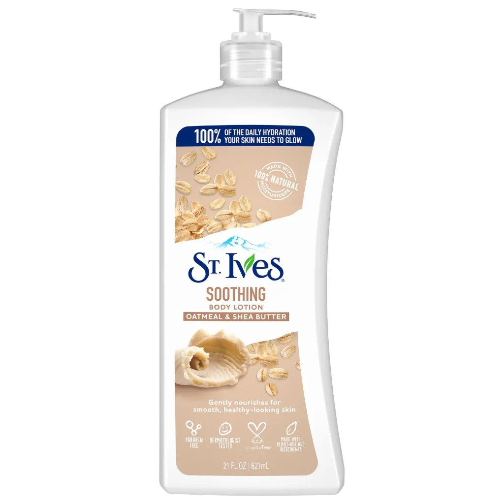 ST IVES SOOTHING BODY LOTION WITH OATMEAL & SHEA BUTTER 621ML